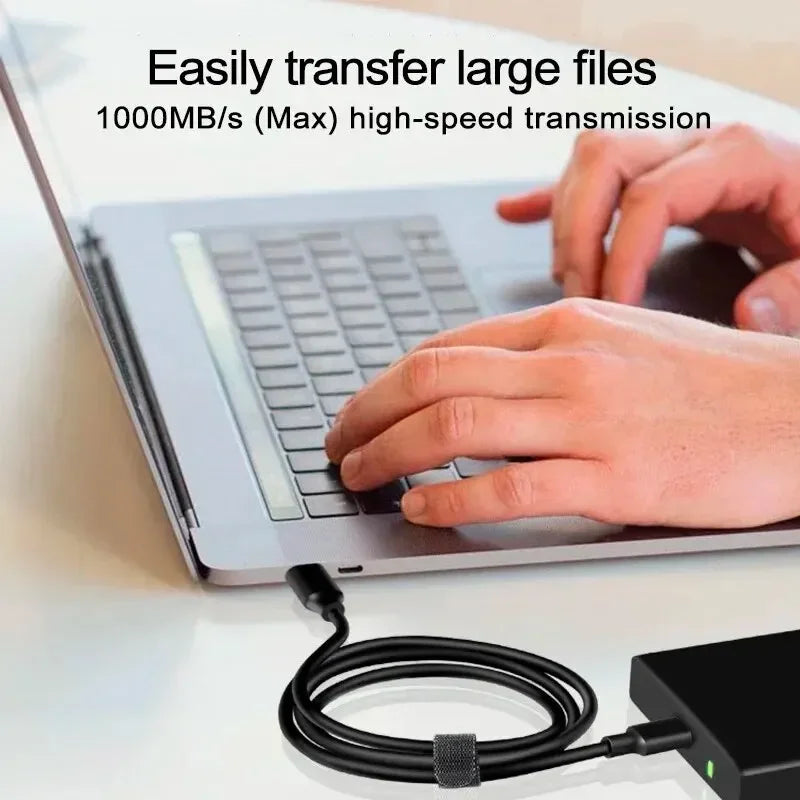 USB3.2 10Gbps Cable Type a to USB C 3.1/3.2 Gen2 Data Transfer Cable for SSD Hard Disk 3A 60W QC 3.0 Fast Charging USB C Adapter